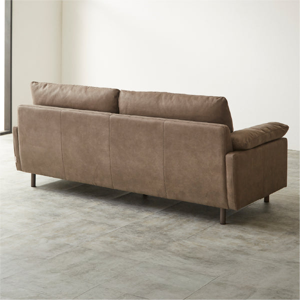 背面まで美しくきれいに仕上げているため、壁際だけでなく、お部屋の中央にレイアウトすることも可能。 #PLT112 ヨーロピアングレー（プライムレザーテックス）