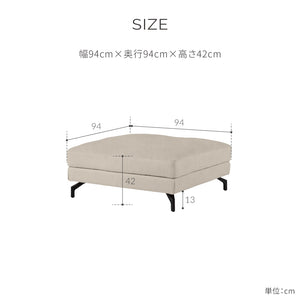 グラシエーロ　コーナー　幅94cm #PLT111 プラチナグレー（プライムレザーテックス）