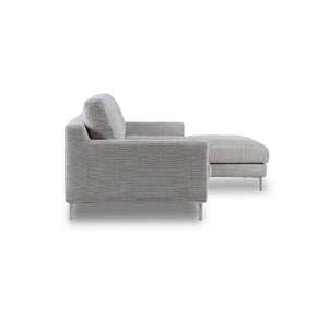 デイラート　カウチソファ　幅221cm #F53 シルキーグレージュ（ファブリックBランク） #右カウチ