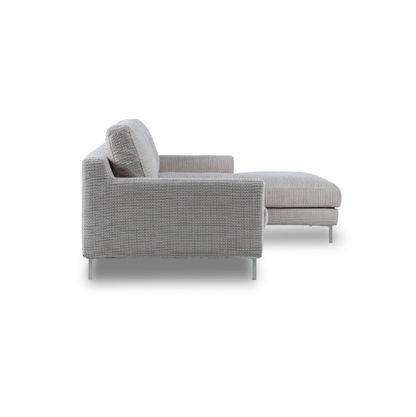 デイラート　カウチソファ　幅221cm #F53 シルキーグレージュ（ファブリックBランク） #右カウチ