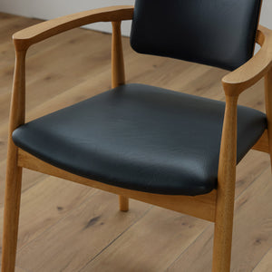 カストロ ダイニングチェア #ブラウン色/合皮ブラック