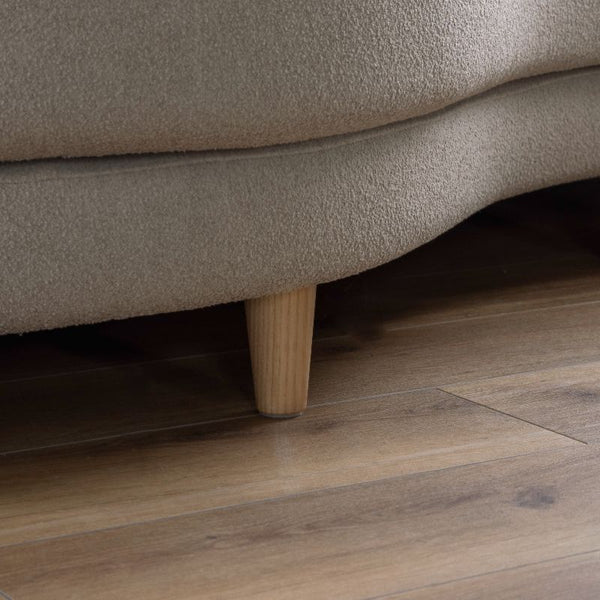 ペトル  カウチソファ #サンドベージュ #右カウチ