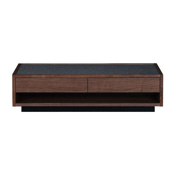 ティカ センターテーブル 幅122cm 引出付 国産 ウォールナット #Default Title