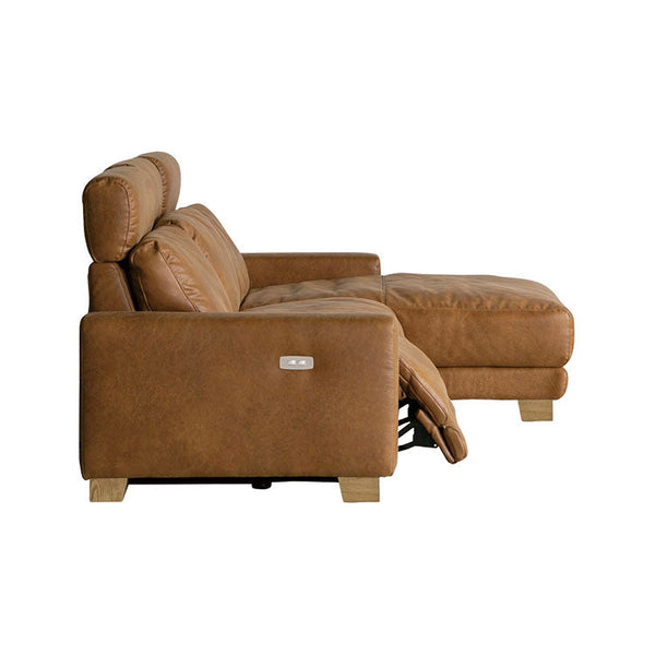 ハーデス ソファ 左カウチ オーカーブラウン（スーパーレザーテックス） #Default Title