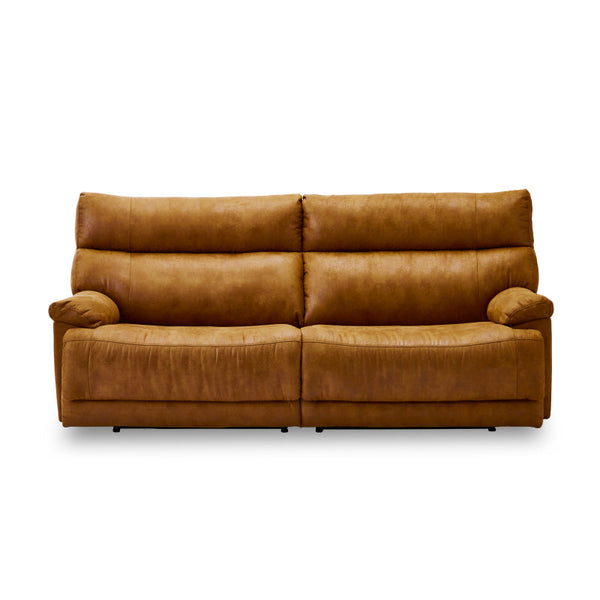 グレイス 3人掛けソファ 電動リクライニング 幅186㎝ #キャメル