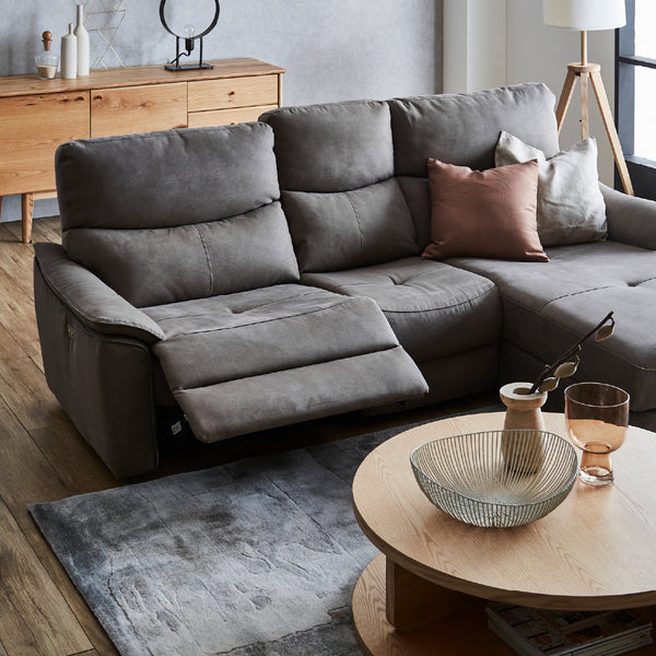 日常に贅沢を与える電動ソファ「エルドラド」 #LT01 キャメル（レザーテックス アニリン）