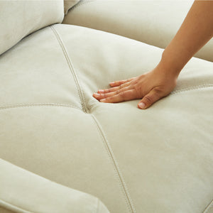 座面には高密度ウレタンフォームを使用。やさしく包み込まれるような座り心地に仕上げました。 #PLT101 ブルースター #プライム レザーテックス