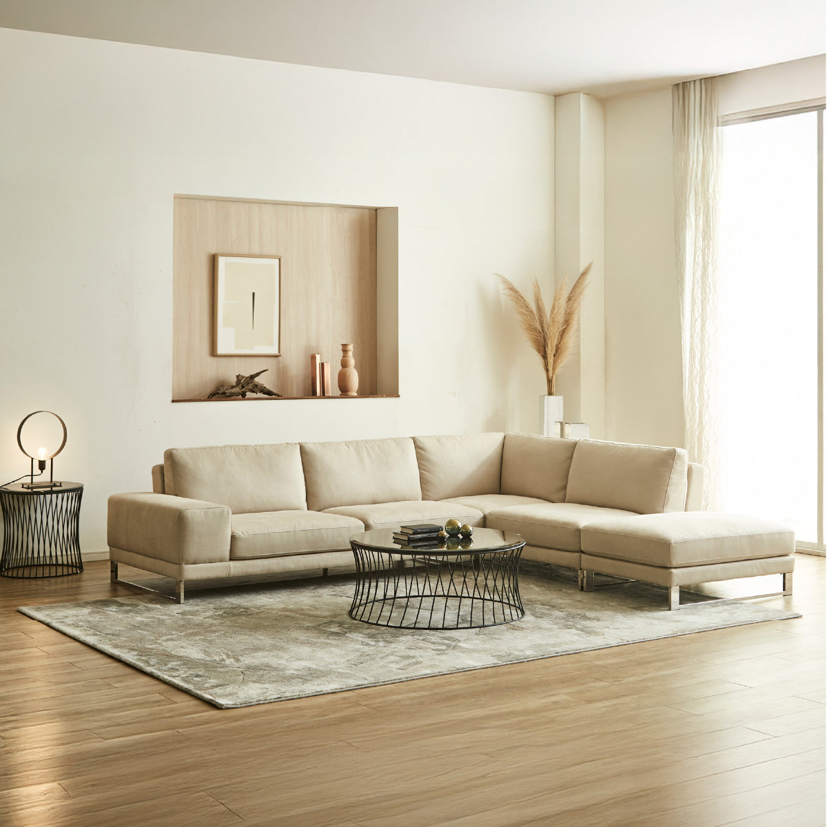 美品❗リラックスフォーム　ラベンナ　カウチソファ　関家具 ラベンナ 左カウチソファ 幅305cm ｜ 関家具公式通販サイト