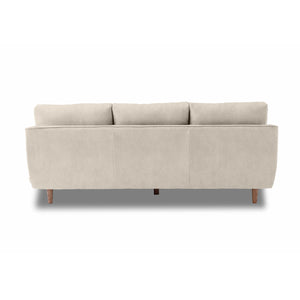 カローレ　カウチソファ　幅202cm #PLT101 ブルースター #プライム レザーテックス