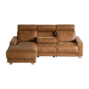 ハーデス ソファ 右カウチ オーカーブラウン（スーパーレザーテックス） #Default Title