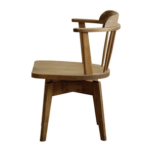 ローカーⅢ 回転ダイニングチェア #板座