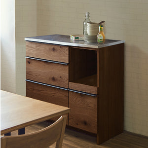 オウルⅢ カウンター スライド棚 #ウォールナット #幅100㎝