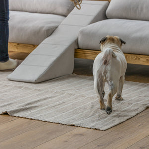 フラッフィル 3人掛けソファ 幅184cm スロープ付 ペット対応 カバーリング #ストーンホワイト