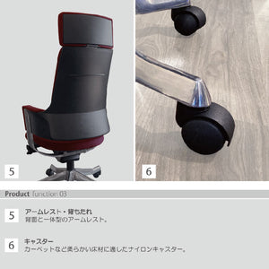 デルフィ オフィスチェア #オリーブ #ハイバック