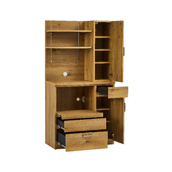 アンクル キッチンボート 幅90cm 収納豊富 棚板可動式 コンセント付 #Default Title