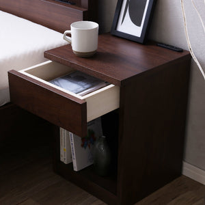 トネリ ナイトテーブル 幅35cm #ブラウン #幅35cm