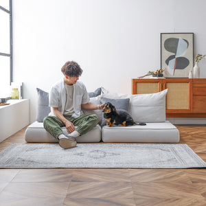 カーラ 1人掛けソファ ペット専用 #ストーンホワイト