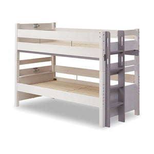 ラフォーレ④ 2段ベッド 耐荷重500kg 上下分割可能 スノコ仕様 #ホワイト×ウォームグレー