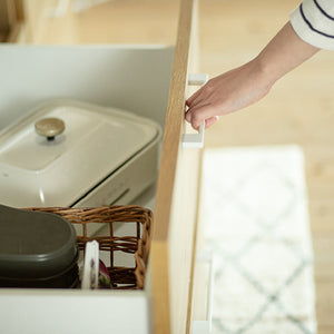 リンツⅡ カウンター #ナチュラル #ハンドル：ブラック #幅110cm