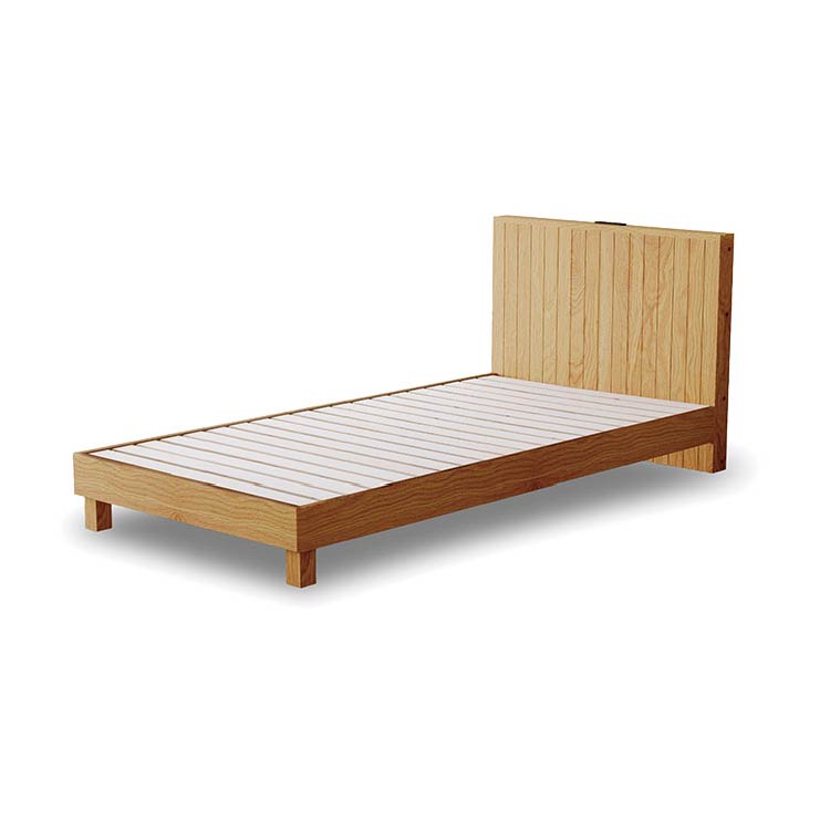 KIRIKYU 木製ベッドフレーム inapa HAGiHARA ベッド シングル マットレス付き 収納 ベッドフレーム すのこ