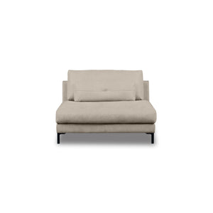 アデルーナ　1.5人掛けソファ　幅111cm #PLT101 ブルースター（プライムレザーテックス）