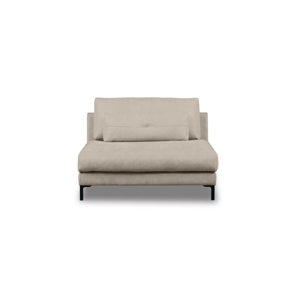 アデルーナ　1.5人掛けソファ　幅111cm #PLT101 ブルースター（プライムレザーテックス）