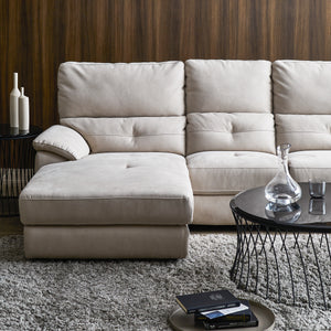 背面にはシリコンフィル、座面には高密度ウレタンフォームを使用しています。 #PLT102 インディーブルー（プライムレザーテックス）