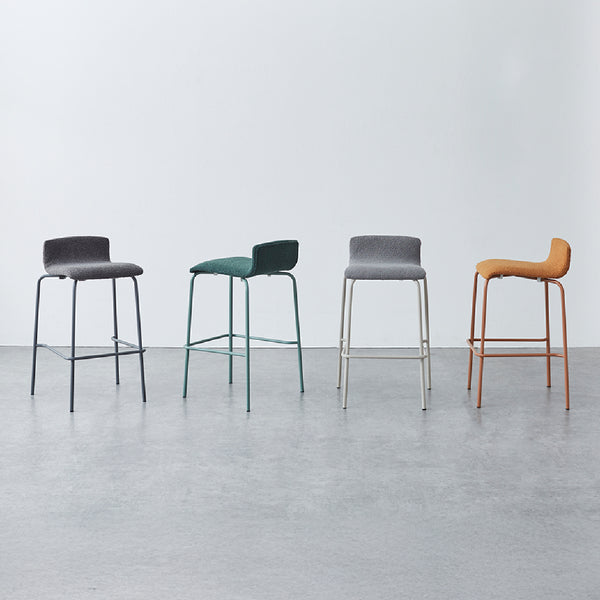 シンプルなスチールのカウンターチェアMORNO〈モルノ〉 #ライトグレー