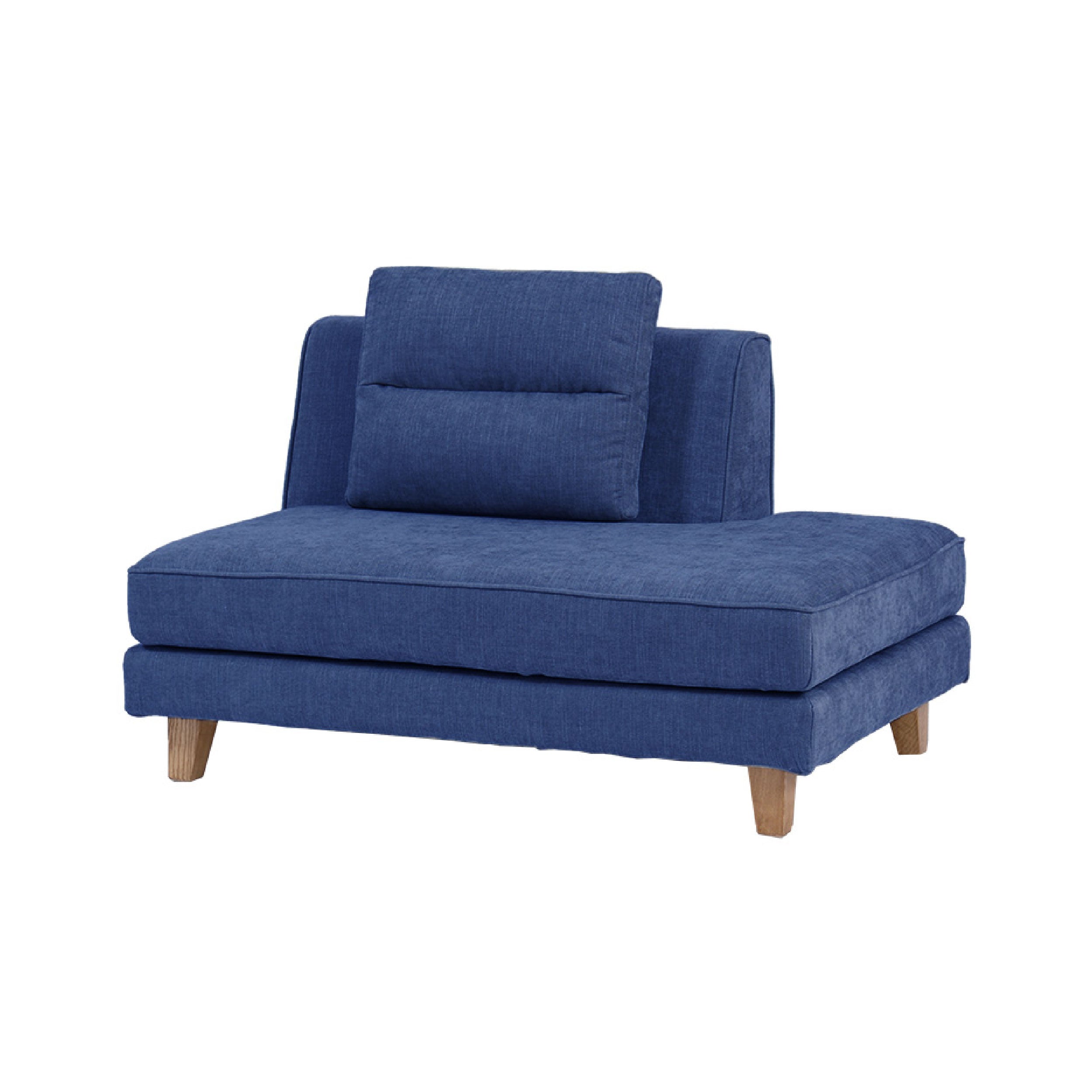 ポープ 1.5人掛け 右カウチ 肘無し