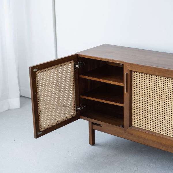 「ラタン扉が生む軽やかさ」 重厚さの中に抜け感を加えるデザイン。 #Default Title