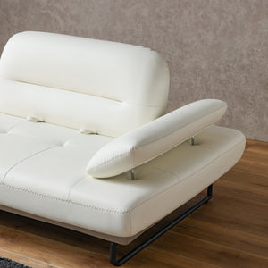 肘部分も角度調節可能。肘置きにしたり、枕代わりにしたりソファ時間をより快適にしてくれます。 #プラチナグレー×ココアブラウン（プライムレザーテックス） #右カウチ