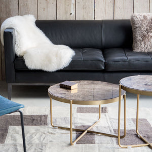 マーブルリビングテーブル #大理石 #60cm