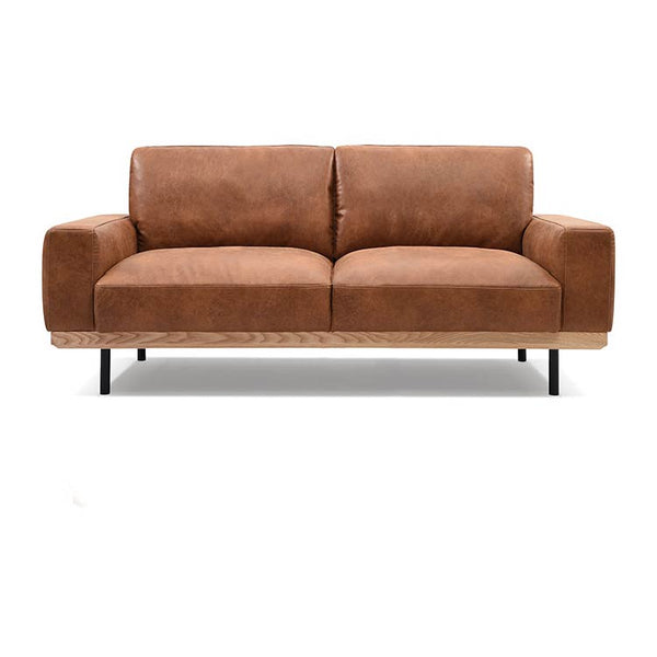 ボルケ 2.5人掛けソファ スーパーレザーテックス #オーカーブラウン