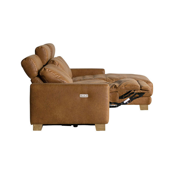 ハーデス ソファ 左カウチ オーカーブラウン（スーパーレザーテックス） #Default Title