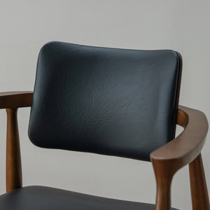 カストロ ダイニングチェア #ブラウン色/合皮ブラック