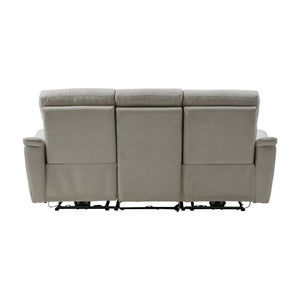 スパーダ　3人掛けソファ　幅190cm #PLT111 プラチナグレー（プライムレザーテックス）