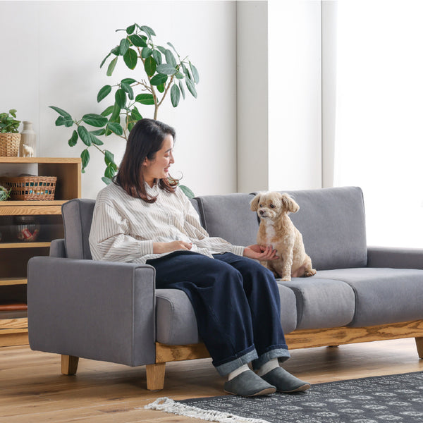 アルデ ３人掛けソファ ペット専用ソファ カバーリング #ストーンホワイト