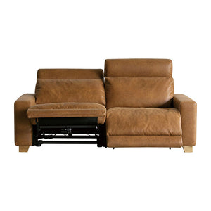 ハーデス ソファ 2.5人掛け #オーカーブラウン（スーパーレザーテックス）