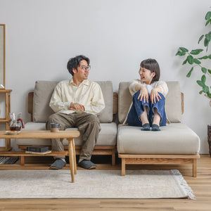 スモールカウチのイメージとなります #キャンバスアイボリー #2人掛け