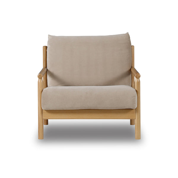 ノアリス　1人掛けソファ #Y81 ルーケホワイト（ファブリックAランク）