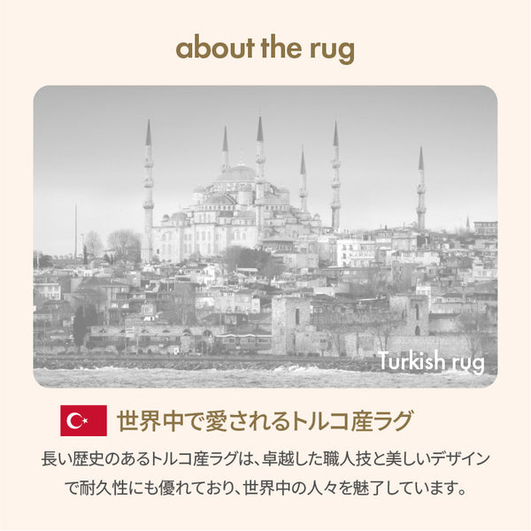 パルシェ ラグカーペット #幅120cm