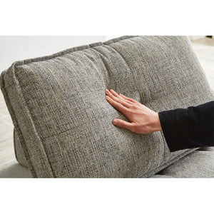 ベリティ 1.5人掛け丸ソファ #ダークグレー/ホワイト