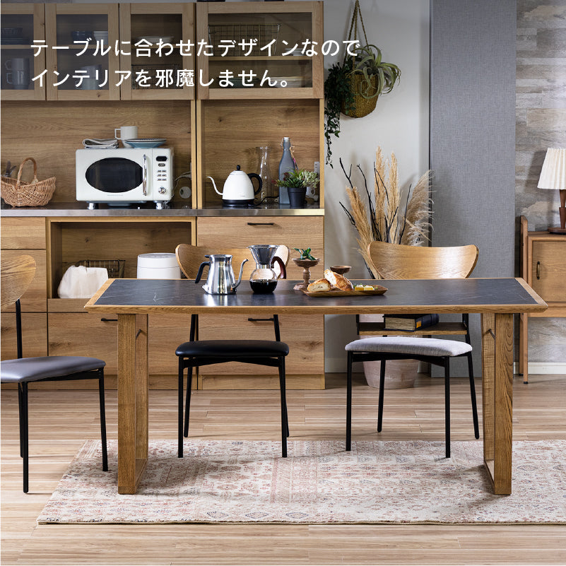 在庫あり　即納　丸テーブル　机　リビング　ナチュラル　アイアン　カフェ イロロ マルル ダイニングテーブル用