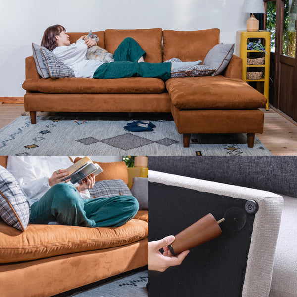 アナベル カウチソファ #ブラウン