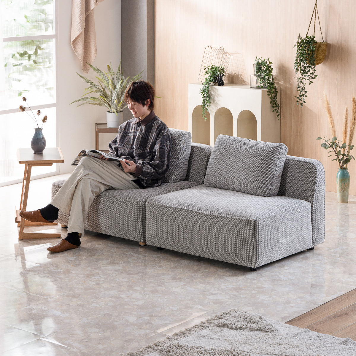 セキカグ（Sekikagu） 1人掛けソファ ミリス 1人掛け＋1人掛けソファ