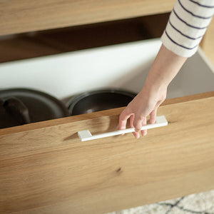 リンツⅡ カウンター #ナチュラル #ハンドル：ブラック #幅110cm