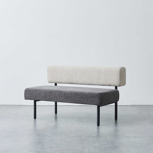 ウィムス ベンチソファ 幅120cm #チャコールグレーミックス
