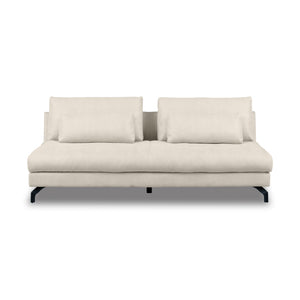 グラシエーロ　3人掛けソファ　幅188cm #PLT111 プラチナグレー（プライムレザーテックス）