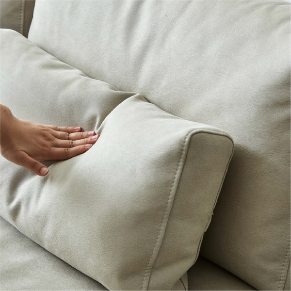 大きさの異なるクッション付き。身体を支えて快適な座りをサポートします。（大×１個、小×１個） #LT01 キャメル（レザーテックス アニリン）