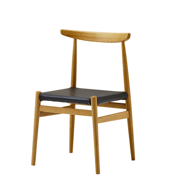 リス ダイニングチェア #本体：オーク / 座：合皮ブラック